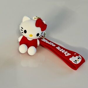 Hello Kitty Red and White Doll Keychain